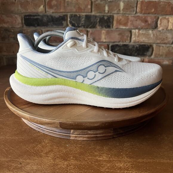 Saucony Womens Triumph 23 Blue White Road Running Shoes Sneakers Size 9.5 - Picture 11 of 16